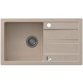 Sapho 78x44 cm Granit beige mit Abtropffläche