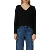 s.Oliver Strickpullover V-Ausschnitt Schwarz 44