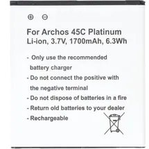 AccuCell Akku nur passend für den Archos 45C Platinum Akku AC45CPL
