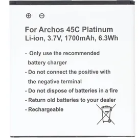 AccuCell Akku nur passend für den Archos 45C Platinum Akku AC45CPL