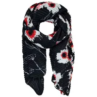 DESIGUAL Tuch Dot Flower Rectangle Foulard Black