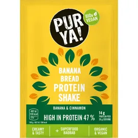 PurYa! Proteinpulver 47% Banana Bread Banana - Cinnamon mit +Baobab