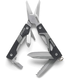 Gerber Multifunktionswerkzeug mit Schere, 8 Funktionen, Splice Pocket Tool, Aluminium/Edelstahl, Schwarz, 31-000013