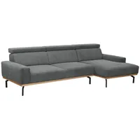 58 aufm Kessel SOFA mit Longchair rechts Katrien Cordstoff anthrazit | Gr.: onesize