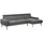 58 aufm Kessel SOFA mit Longchair rechts Katrien Cordstoff anthrazit | Gr.: onesize