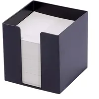 M&M Zettelbox schwarz inkl. 700 Notizzettel weiß