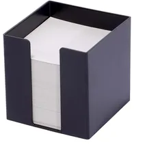 M&M Zettelbox schwarz inkl. 700 Notizzettel weiß