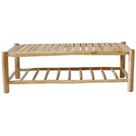 Möbilia Loungetisch 70 x 45 x 140 cm Naturfarben/Echtholz