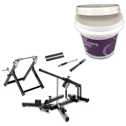 Montagepaste passend für Reifenmontagepaste 3kg + Set Reifenmontiergerät MD4 mit Wuchtbock WU-2 + Auswucht Zubehör + Ventileinzieher