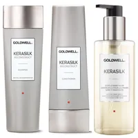 Goldwell Kerasilk Reconstruct Set - Shampoo 250ml + Conditioner 200ml + Gentle