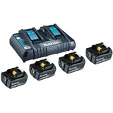 Makita Power Source Kit 18 V Li-Ion 4 x 5,0 Ah + DC18RD Ladegerät 199483-0