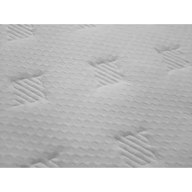 Fun Möbel Boxspringbett Schlafzimmerbett ROCIO Nr.5 Premium 200x200cm in Stoff Grau