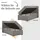 MKS Meble BOXBETT TILIANO 90/200 - Braun Cord - H3 - Links