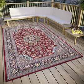 HANSE HOME Kadi bunt (rot,blau), B:160cm H:3mm L:235cm, Polyester, Polypropylen (PP), Teppiche, Teppich, In-& Outdoor, Teppich, Wetterfest, Balkon, Garten, Wohnzimmer, Orient