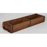 Cepewa Holzkiste Ziegelform 60 x 15 cm 1-tlg. Altholz Buche