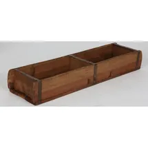 Cepewa Holzkiste Ziegelform 60 x 15 cm 1-tlg. Altholz Buche