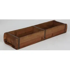 Cepewa Holzkiste Ziegelform 60 x 15 cm 1-tlg. Altholz Buche