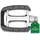 CON-TEC Boot Pedale Silber/Schwarz