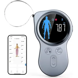 RENPHO Maßband Smart Tape Measure Plus Schwarz/Silberfarben