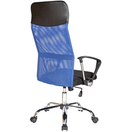 Import [Generic] Rebecca Mobili Bürostühle aus Kunstleder und Nylon, schwarz und blau - Blau
