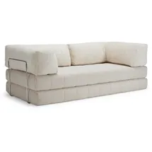 Innovation Living Schlafsofa mit Armlehnen CozyPad Cord Weiß Ivory
