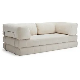 Innovation Living Schlafsofa mit Armlehnen CozyPad Cord Weiß Ivory