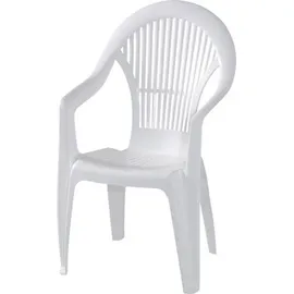 PROGARDEN Vega Stapelsessel 56 x 58 x 94 cm weiß