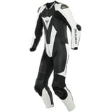 Dainese Laguna Seca 5 1-Teiler Perforierte Motorrad Lederkombi, schwarz-weiss, Größe 2XL 27 für Männer