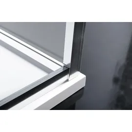 Polysan EASY LINE U-Kabine 120 x 80 cm rechts 1200 x 190 cm Klarglas Polysan-EL1215EL3215EL3215-SET