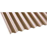 Scobalit Profilplatte Acryl Sinus Wabe 76/18 300 x 104,5 cm 3 mm bronce