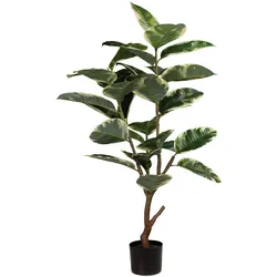 Ficus Elastica - Gummibaum Kunstpflanze 122 cm