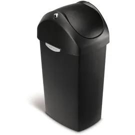 simplehuman Swing Lid Can 40 l Schwarz