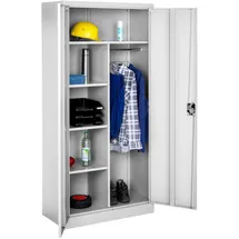 Tectake tectake® Spind aus pulverbeschichtetem Stahl, mit 6 Fächern, 180 x 80 x 40 cm