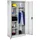 Tectake tectake® Spind aus pulverbeschichtetem Stahl, mit 6 Fächern, 180 x 80 x 40 cm