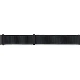 Samsung Fabric Band ET-SVR86, Uhrenarmband für Galaxy Watch4 mit 20 mm Stegbreite, Größe M aus gewebtem Nylon, Schwarz