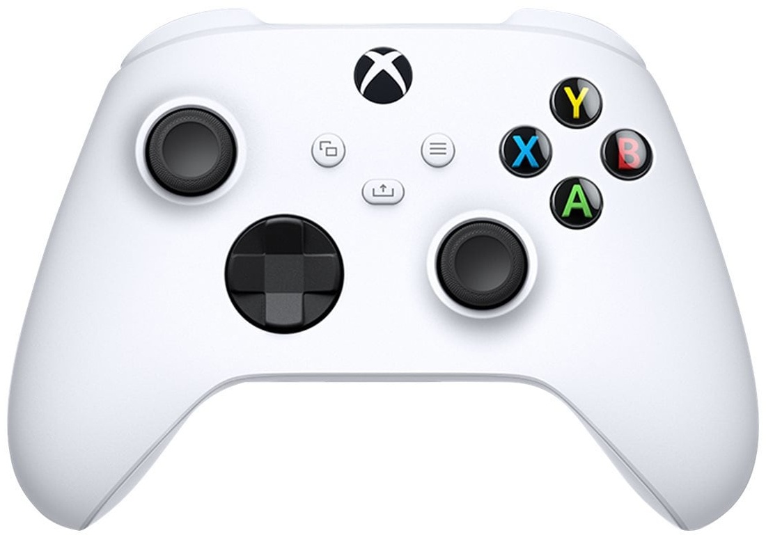 Microsoft Xbox Wireless Controller - Robot White (Xbox One S, Xbox Series S, Xbox One X, Xbox Series X, PC), Gaming Controller, Weiss