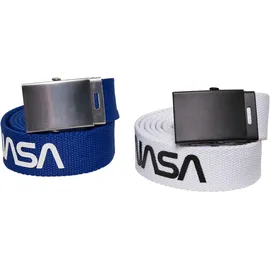 Mister Tee Nasa Gürtel 2 Einheiten Blue / White One Size