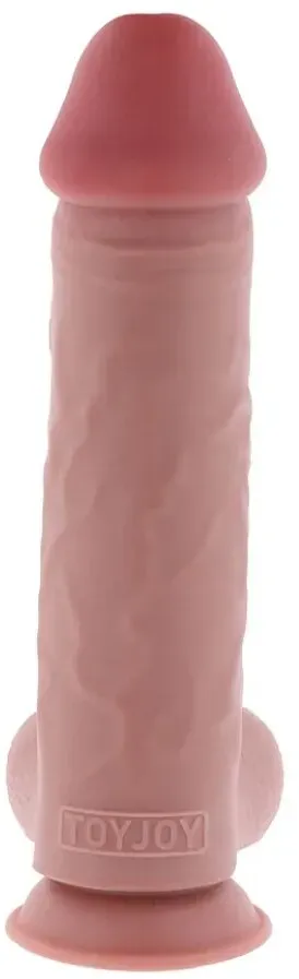 GET REAL - DELUXE REALISTIC PENIS WITH TESTICLES EXTRA THICK 31 CM