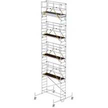 Günzburger Munk Rollgerüst SG 0,75 x 2,45 m mit Fahrbalken Plattformhöhe 8,58 m