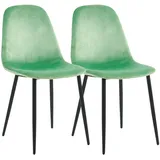 VCM 2er Esszimmerstühle Küchenstühle Rückenlehne Fiolo