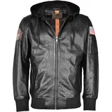 Top Gun Lederjacke schwarz XL