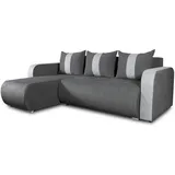 silape Sofnet Ecksofa Grau, Textil, 5-Sitzer, L-Form,Rechteckig, 230x152 cm, Wohnzimmer, Sofas & Couches, Wohnlandschaften, Ecksofas