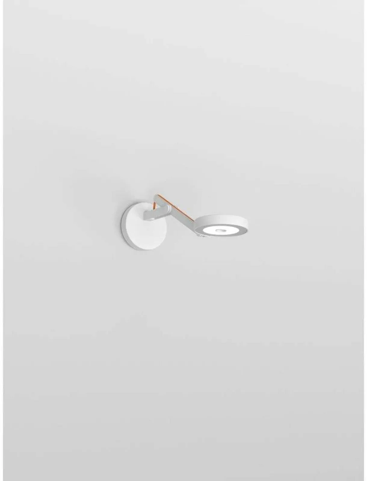 Wandleuchte Rotaliana, dimmbar, Weiß, für Wohnzimmer, Aluminium