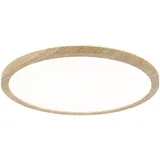 Paulmann Atria Shine 1 rund 29,3 cm Holzoptik