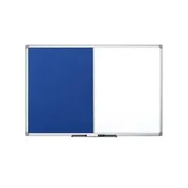 Bi-Office Kombitafel 120 x 90 cm Blau/Weiß