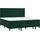 vidaXL Boxspringbett 200 x 200 cm Dunkelgrün