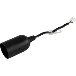 Fassung E27 für Renovierungsarbeiten schwarz anschlussfertig