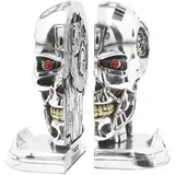 Nemesis Now Terminator 2 Buchstützen, 18,5 cm, Kunstharz, silberfarben