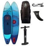 Runga-Boards Inflatable SUP-Board Runga PARURU AIR 10.8 Stand Up Paddling SUP iSUP, (mit gepolsterten Trolley-Rucksack, Center-Finne und Coiled-Leash) Set 2