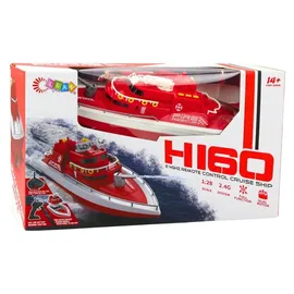 Wisam RC-Auto Ferngesteuertes Motorboot 1:28 CH RTR Rot